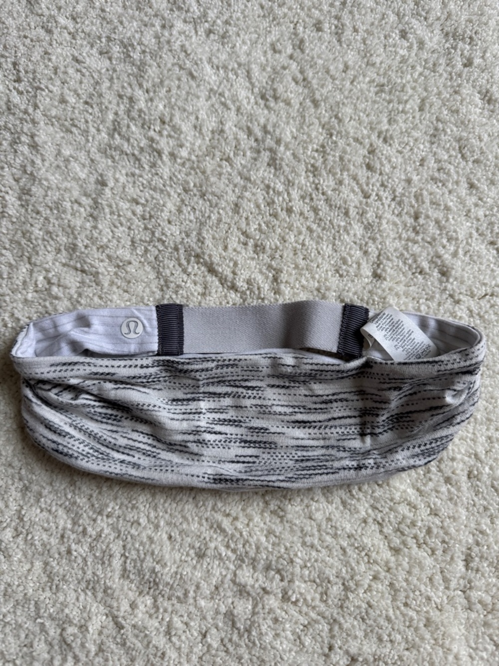 lululemon athletica Gray and Black Patterned Headband